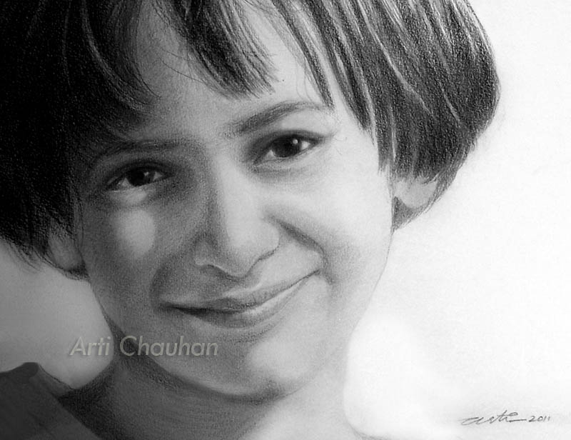 800x616 Pencil Art By Arti A Happy Smile - Smiling Face Sketch