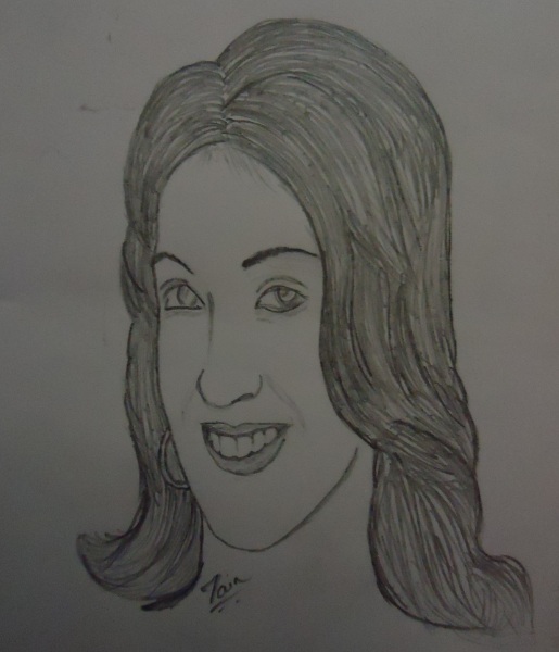 515x600 Pencil Sketches Amp Painting Pencil Drawings - Smiling Girl Sketch