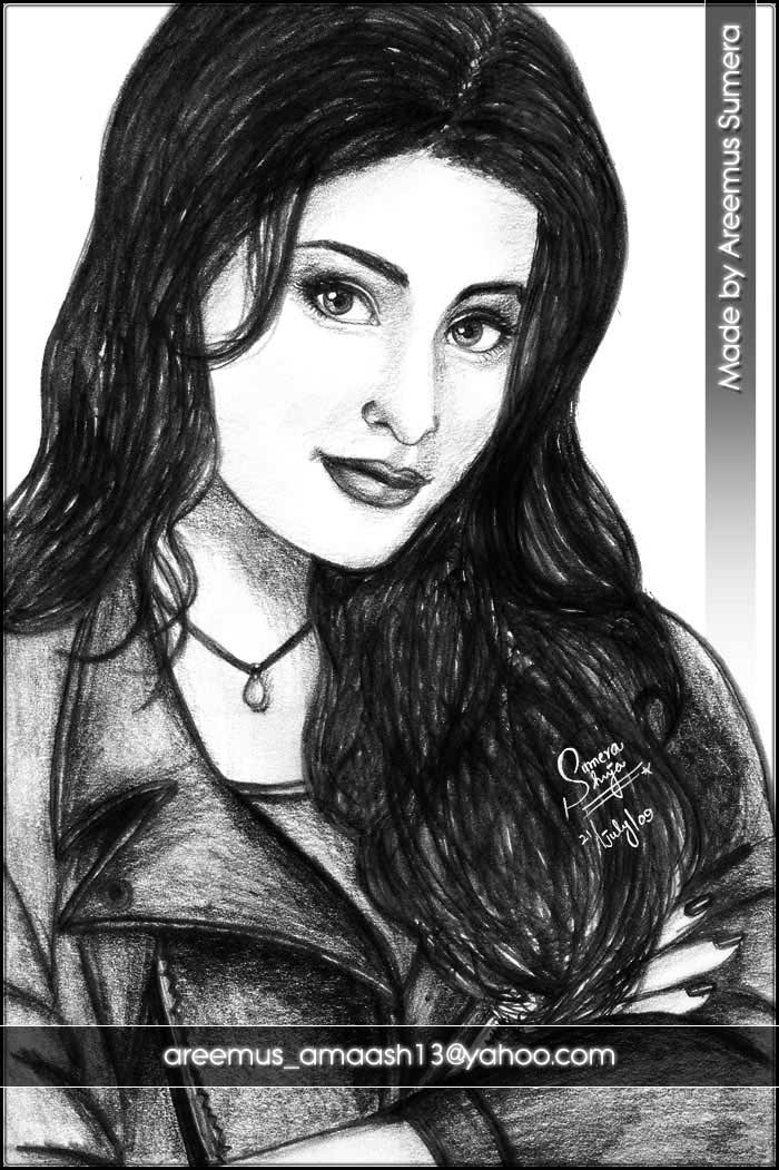 700x1051 Smiling Girl By Areemus - Smiling Girl Sketch