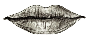 350x148 How To Draw Human Lips - Smiling Lips Sketch