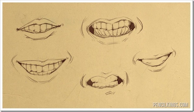 637x367 Drawing Teeth With Sycra Yasin - Smiling Lips Sketch