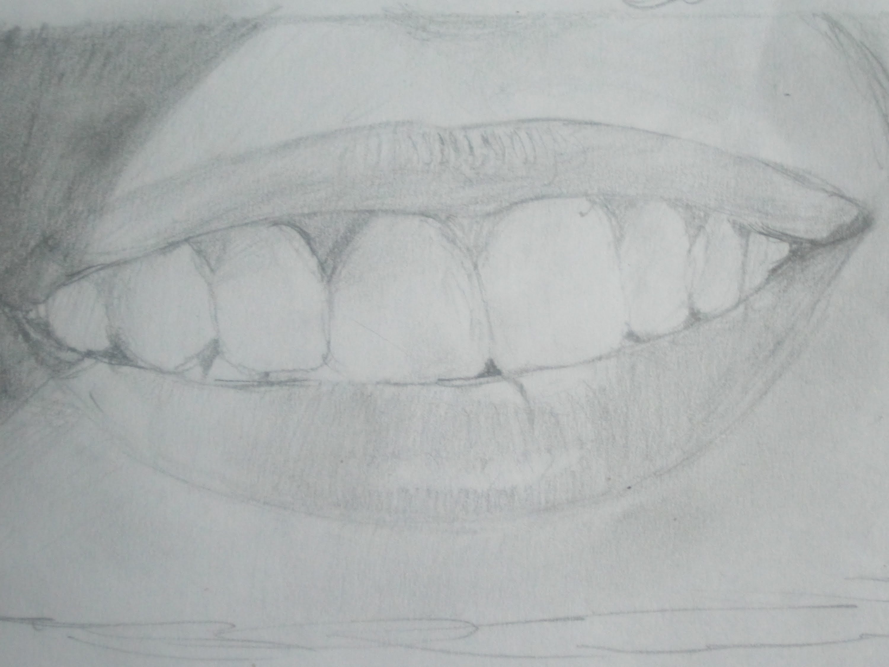 3000x2250 How To Draw Smiling Lips Step By Step Easily - Smiling Lips Sketch