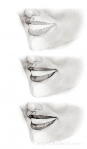 175x300 How To Draw The Perfect Smile Like Sketch - Smiling Mouth Sketch