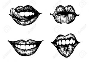 300x210 Smiling Mouth Sketch How To Draw Lips Drawing Tips - Smiling Mouth Sketch