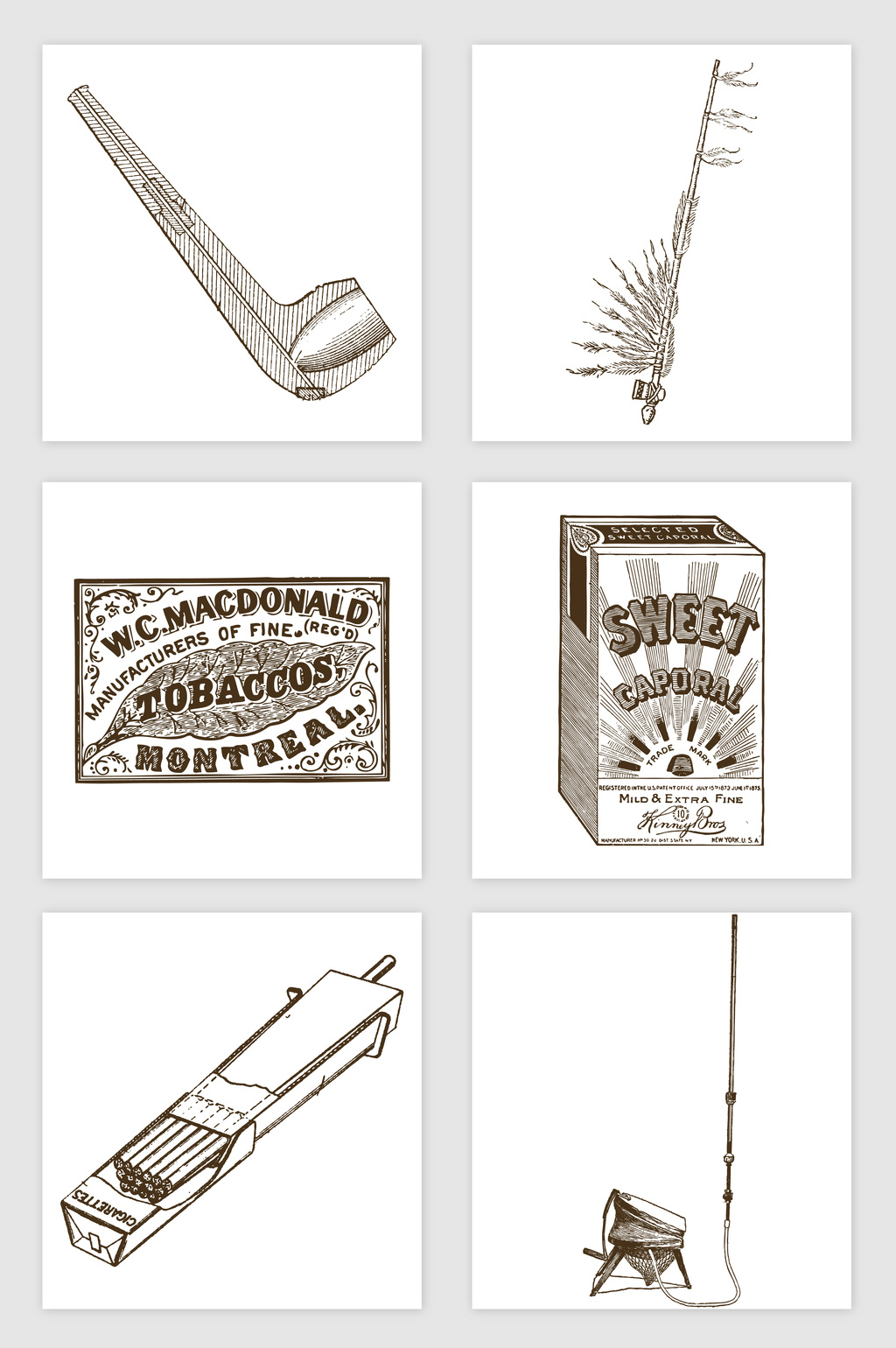 1024x1540 Sketch Retro Cigarette Pipe Smoke Oil Match Vector Graphic Free - Smoke Sketch