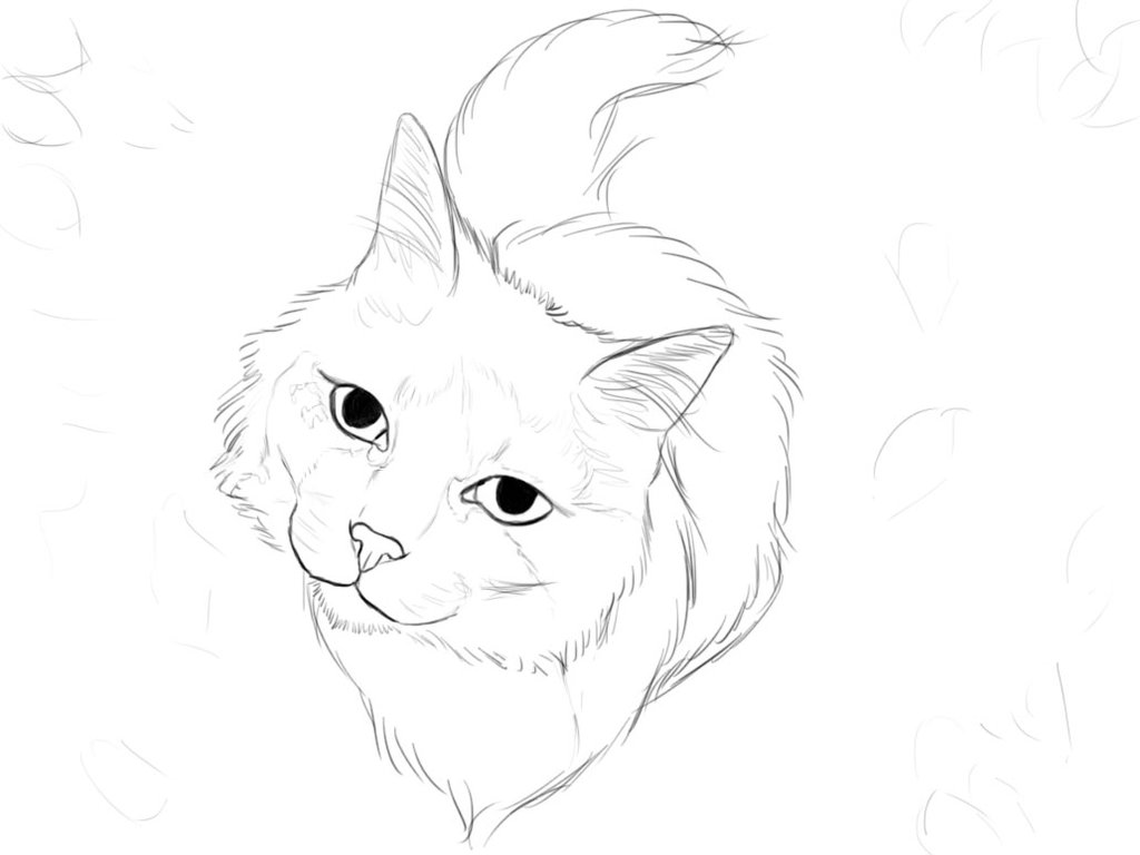 1024x768 Sketch~ Smudge 1 By Chellythebean - Smudge Sketch