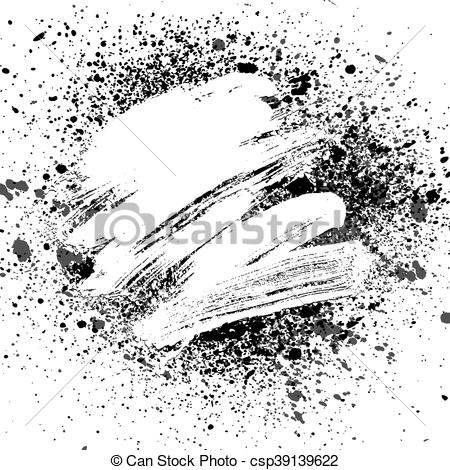 450x470 Smudge And Smear A Brush, Vector Background, Illustration Clip Art. - Smudge Sketch