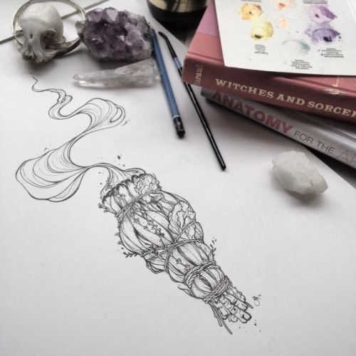 500x500 Smudge Stick Drawing Future Tats Tattoos, Art - Smudge Sketch