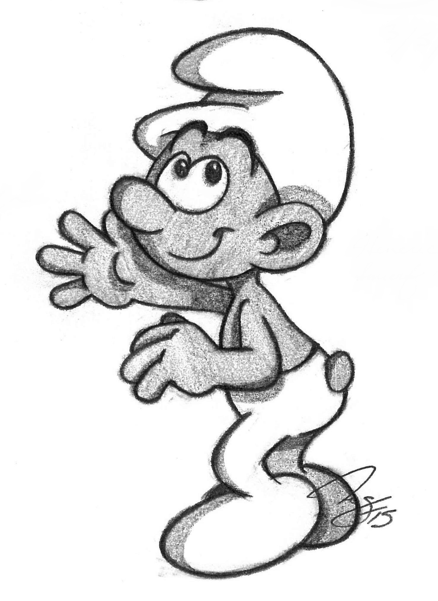 1478x2028 Image - Smurf Sketch