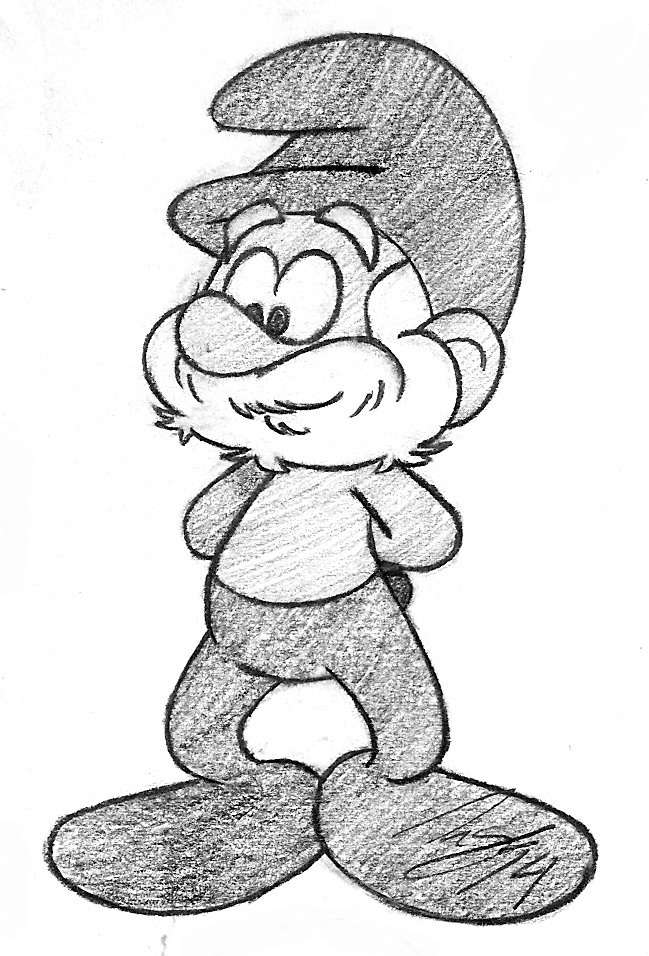 649x956 Image - Smurf Sketch
