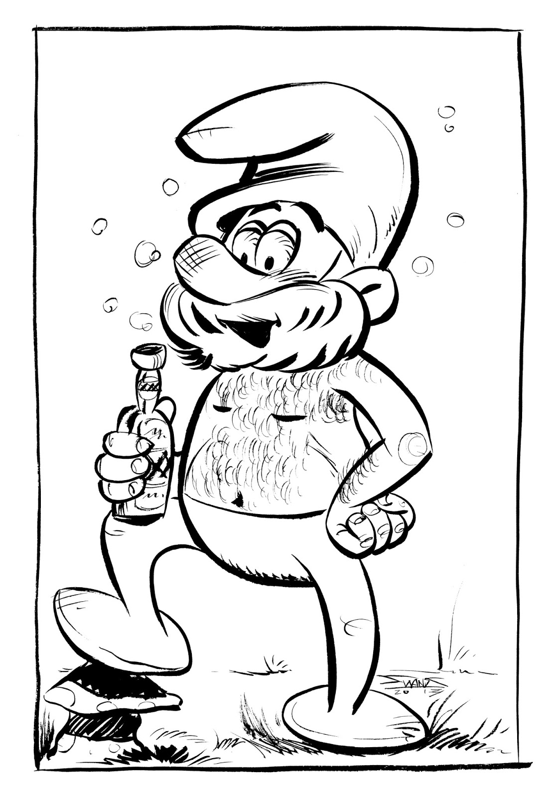 1116x1600 Sketch Lottery! Papa Smurf - Smurf Sketch
