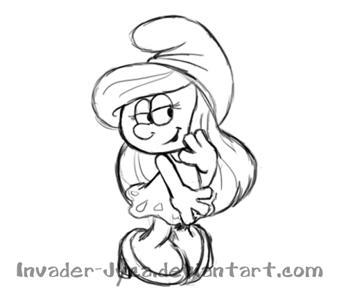 489x425 Sketch 08 - Smurf Sketch