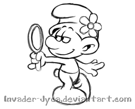 468x377 Sketch 13 - Smurf Sketch