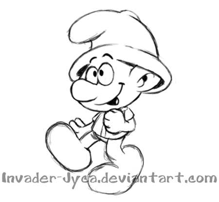 450x416 Sketch 61 - Smurf Sketch