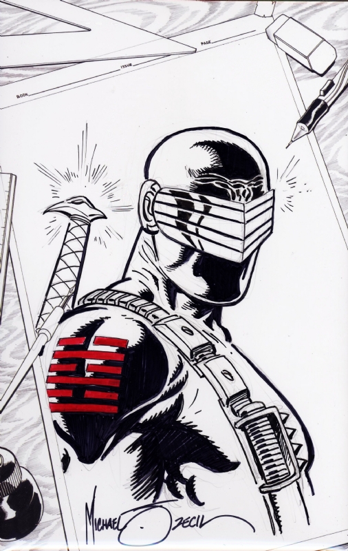 506x800 G.i. Joe - Snake Eyes Sketch