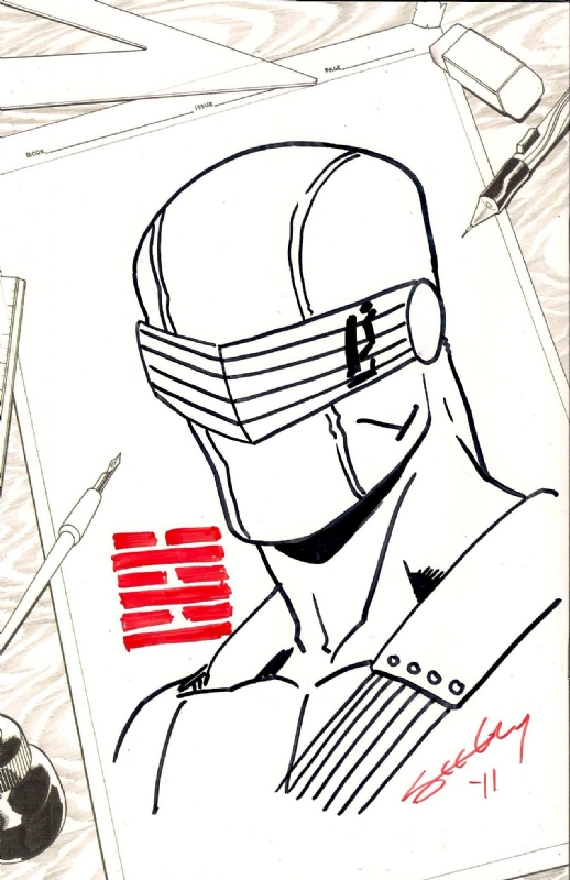 518x800 G.i. Joe - Snake Eyes Sketch