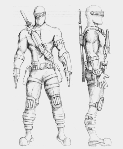 396x480 Snake Eyes By Christopher Neuman - Snake Eyes Sketch