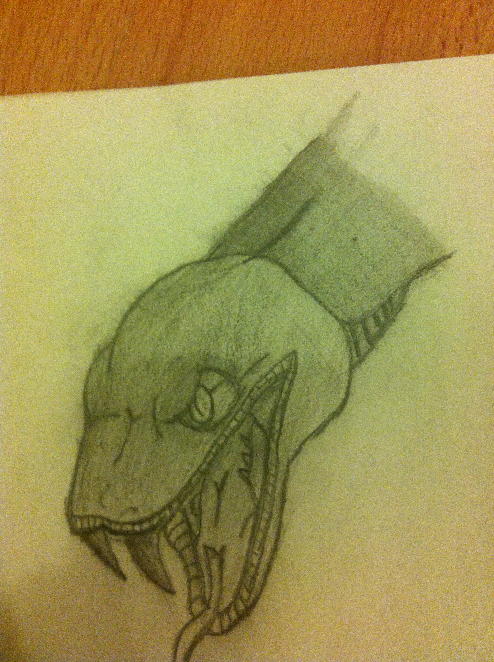 1936x2592 Drawn Head Snake - Snake Head Sketch