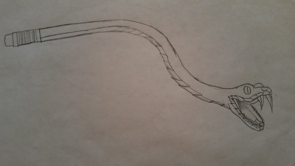1024x576 Snakepencil Sketch By Shadowreaper1954 - Snake Pencil Sketch