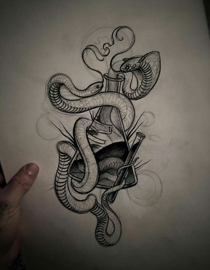 720x927 Pin By Yulisa On Zmei Tattoos, Snake Tattoo And Drawings - Snake Tattoo Sketch