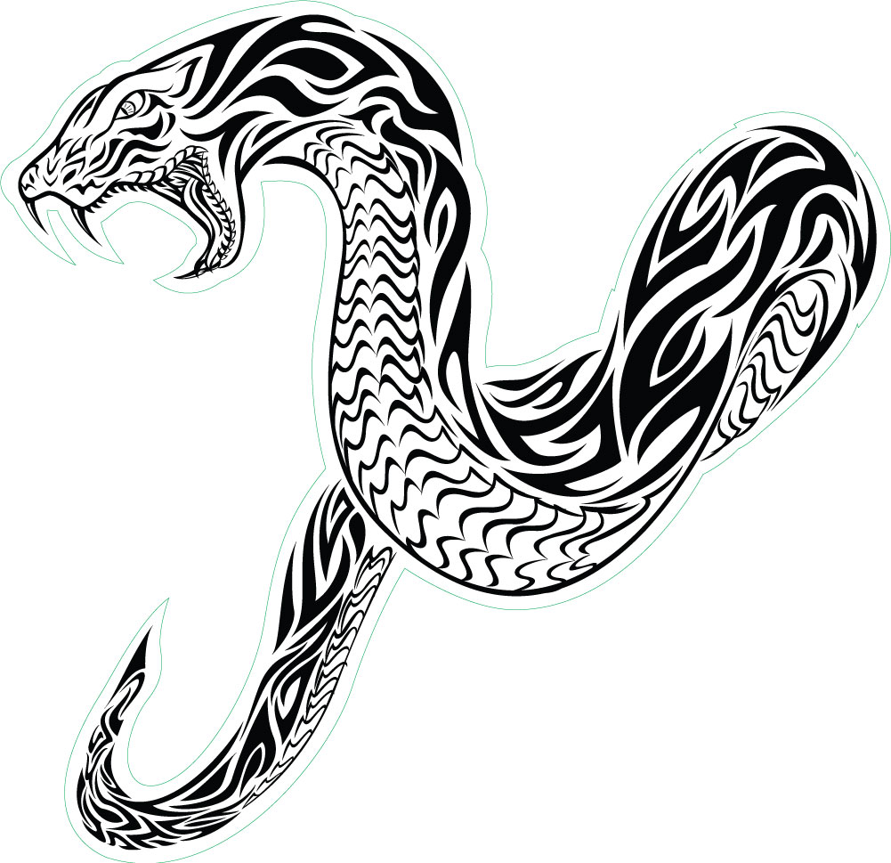 1001x969 Tribal Snake Tattoo Designs And Ideas - Snake Tattoo Sketch