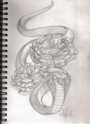 300x415 Sketch Tattoo Snake - Snake Tattoo Sketch