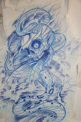 319x480 Snake Skull Sketch Tattoo Snake Tattoo Sketches - Snake Tattoo Sketch