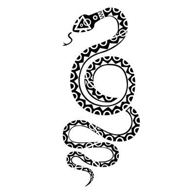 400x389 Top 10 Snake Tattoo Designs - Snake Tattoo Sketch