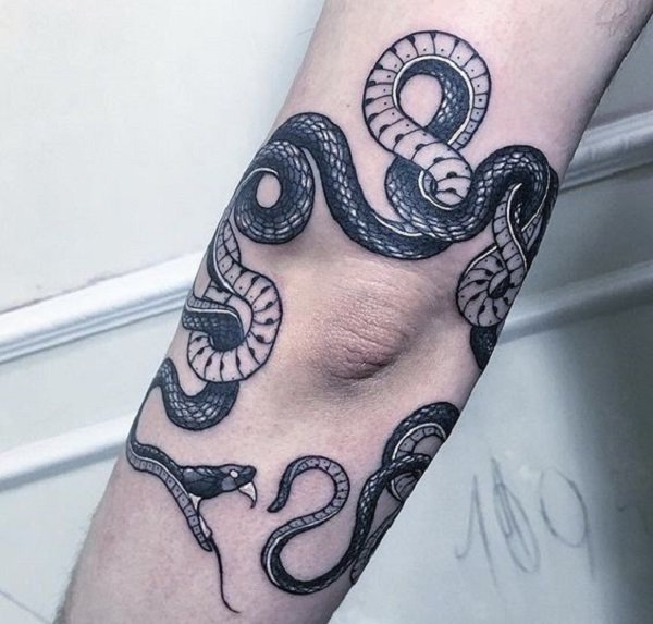 600x573 60 Snake Tattoo Ideas Art And Design - Snake Tattoo Sketch