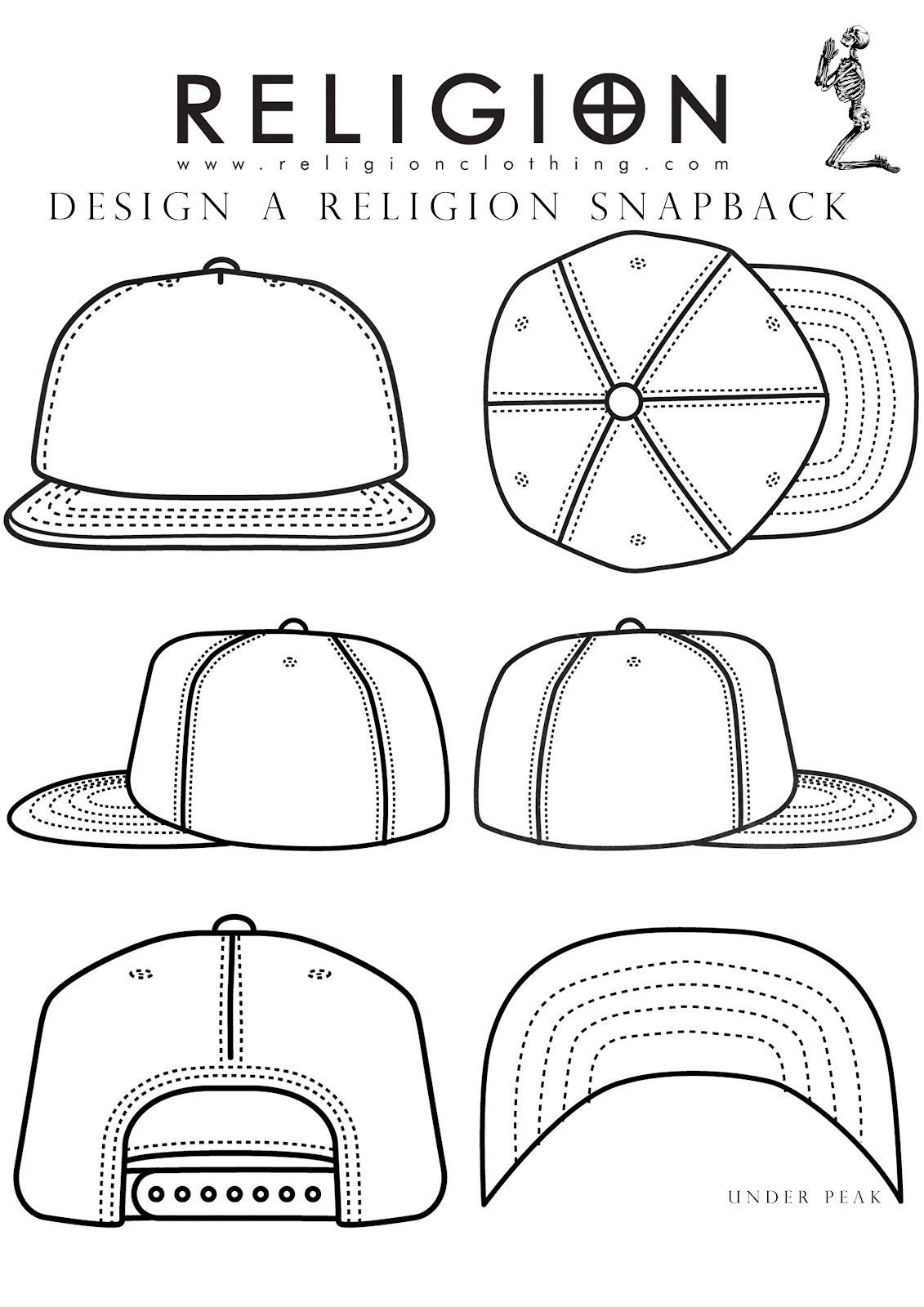 1131x1600 Snapback Template Projects Snapback, Templates And - Snapback Sketch