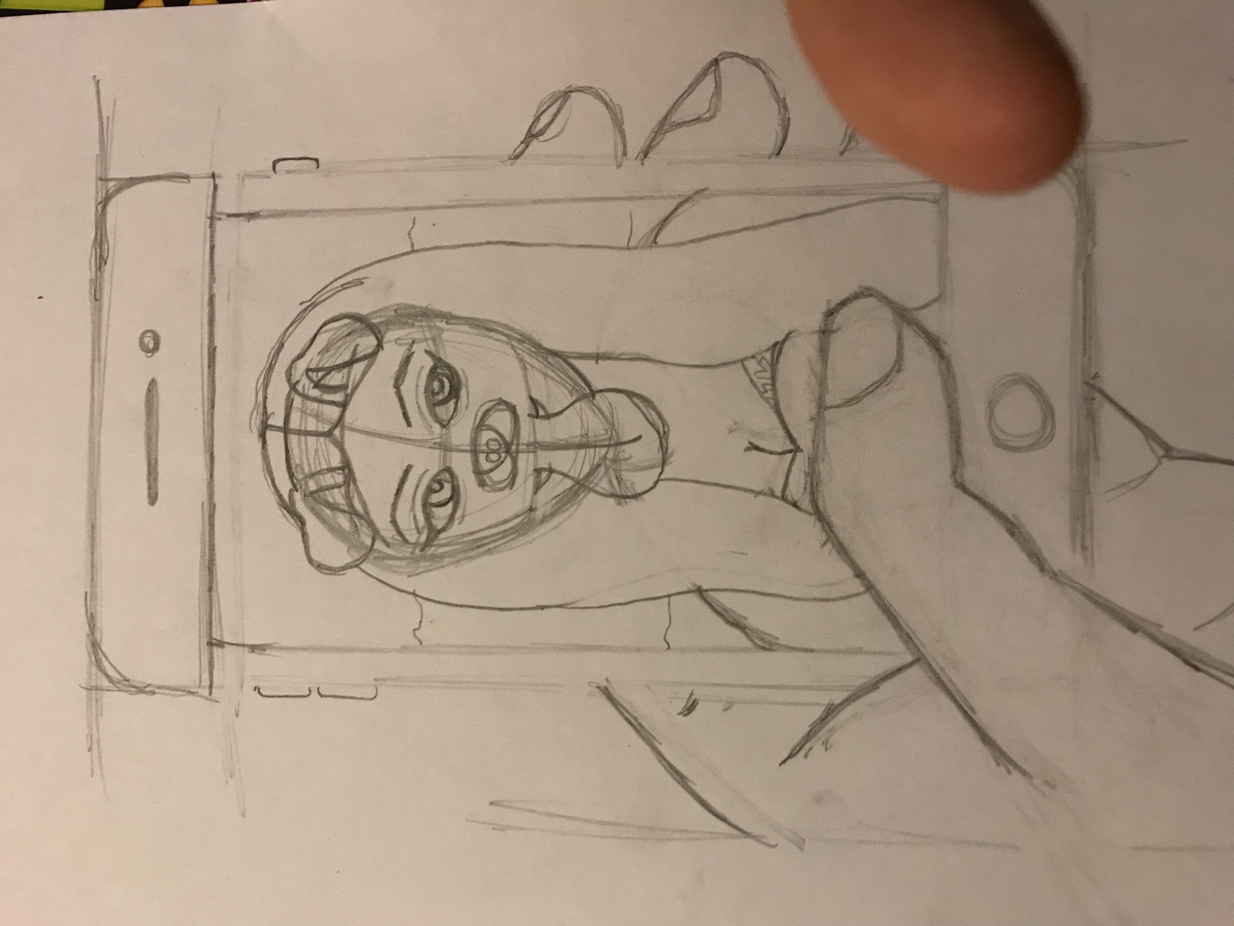 4032x3024 Mona Lisa Taking A Selfie On Snapchat In 2018 (Sketch) By Jayeq On - Snapchat Sketch