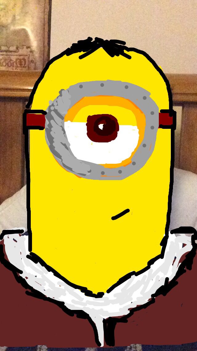 640x1136 Minions - Snapchat Sketch