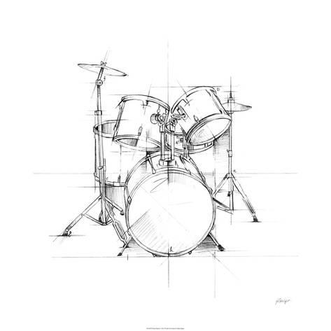 473x473 Drum Sketch Limited Edition By Ethan Harper - Snare Drum Sketch