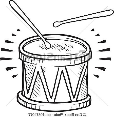 450x464 Snare Drum Clip Art Many Interesting Cliparts - Snare Drum Sketch