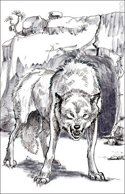259x400 Snarling Wolf Drawing This Sketch Of An Angry Snarling Wolf Will - Snarling Wolf Sketch