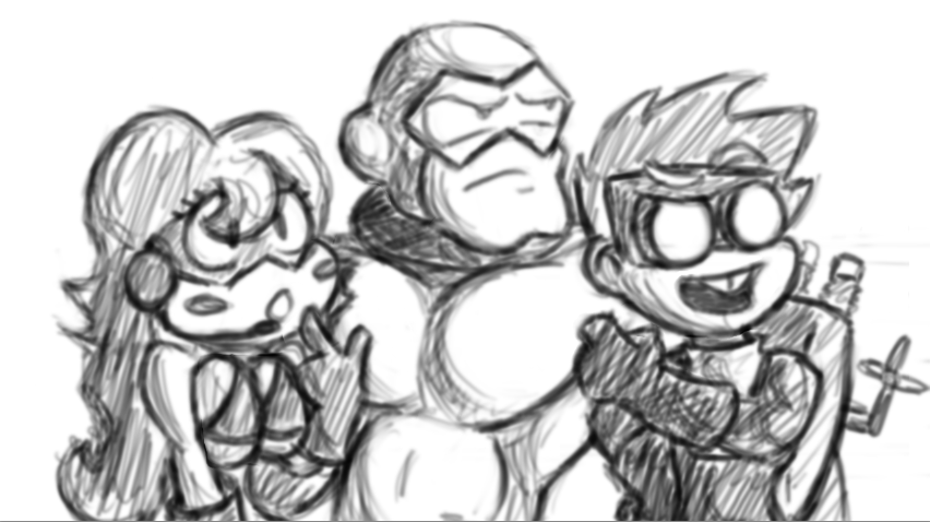 852x478 Rilon, Donna, And Snook (Sketch) By Twisted4000 - Snook Sketch