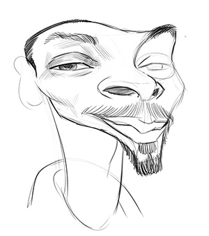300x338 Sketching With A Spirit Animal Proko - Snoop Dogg Sketch