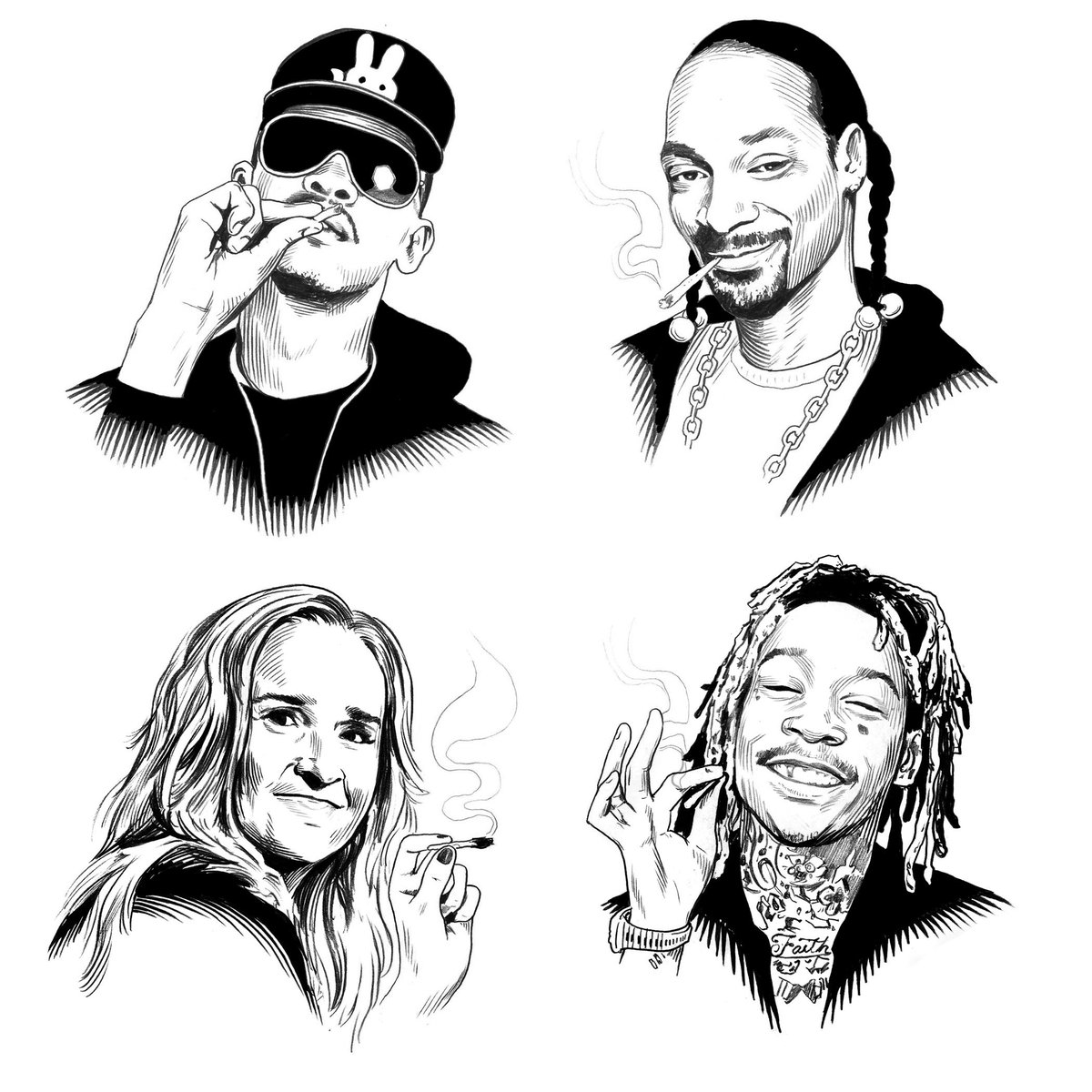 Snoop dogg рисунок