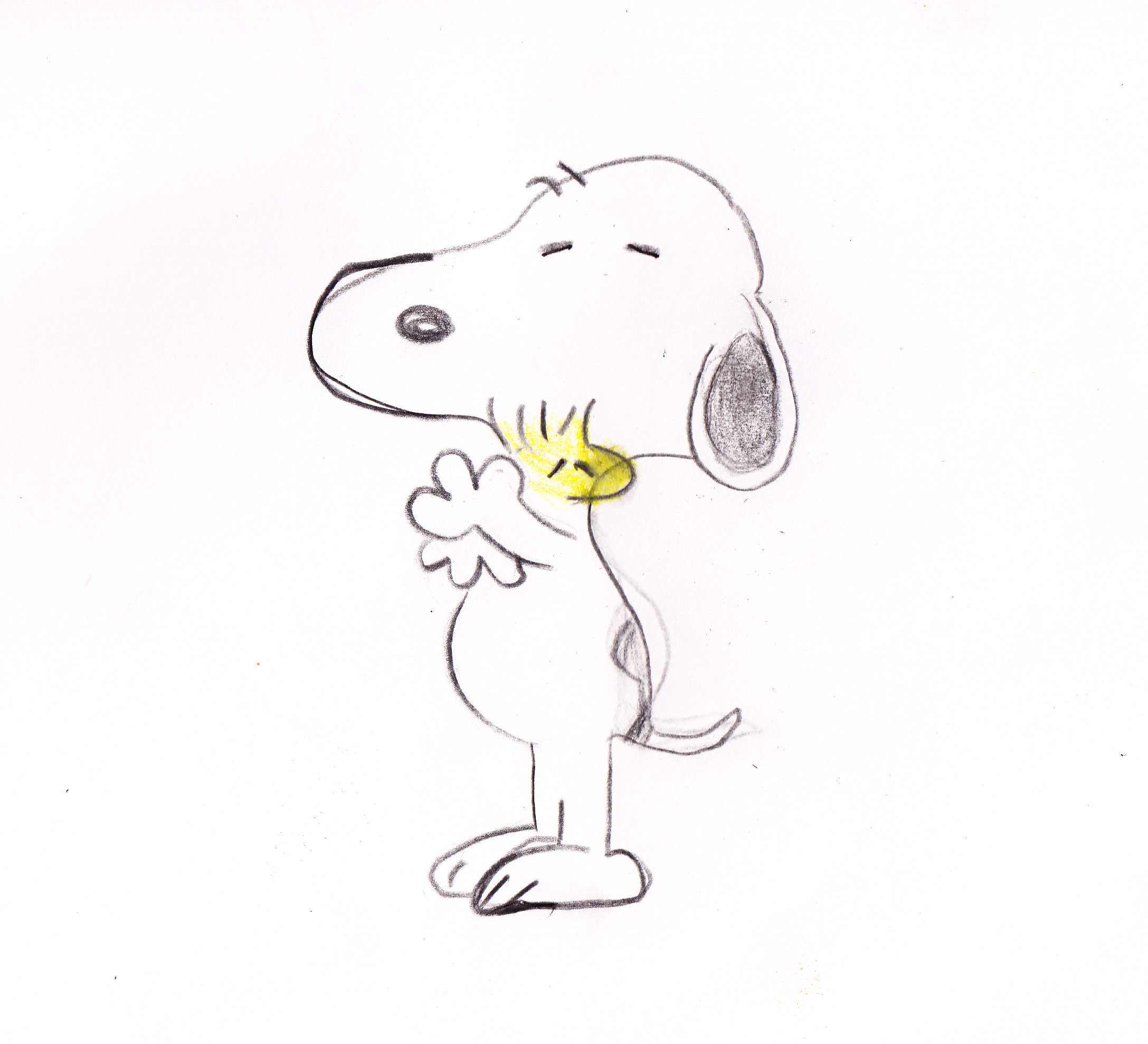 2175x1978 Sketch Just Inside The Box - Snoopy Sketch