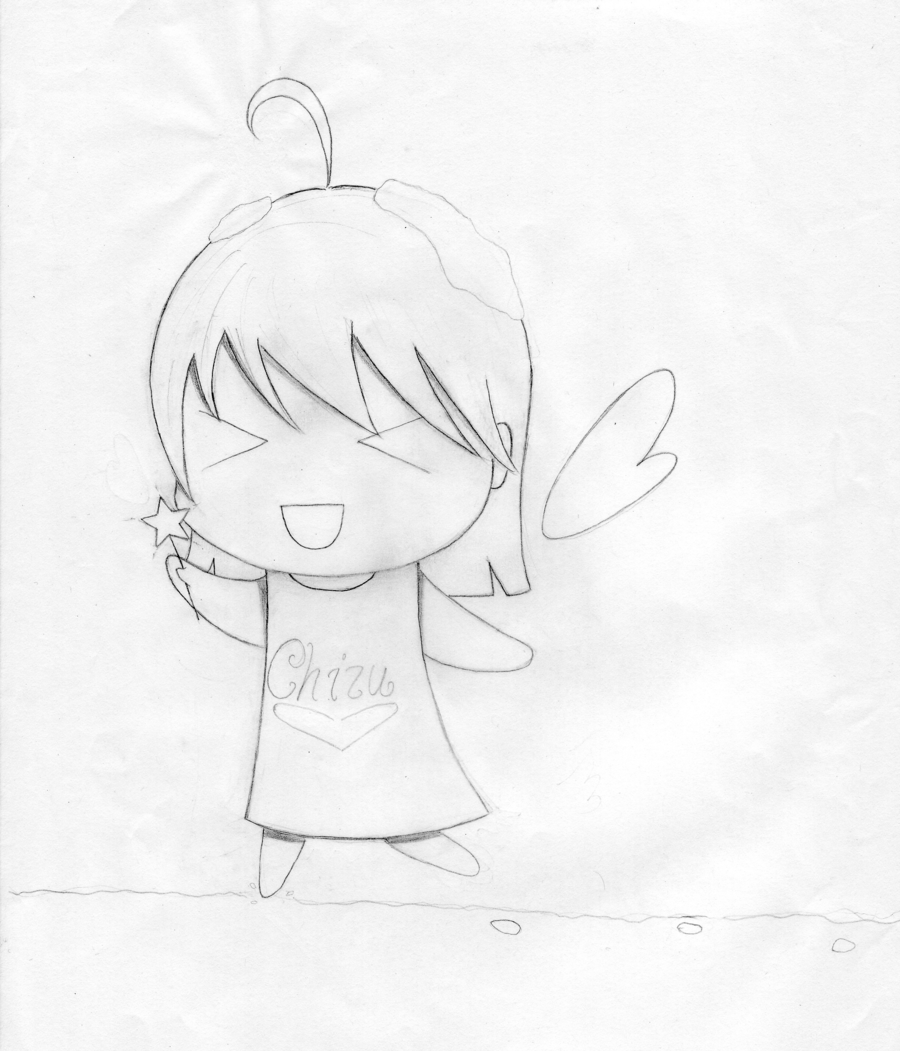 900x1051 Heavenly Snow Angel (Chizu) - Snow Angel Sketch