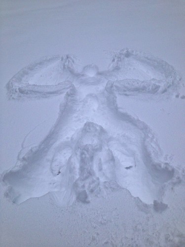 375x500 Photo Wednesday 27 Snow Angels A Design So Vast - Snow Angel Sketch