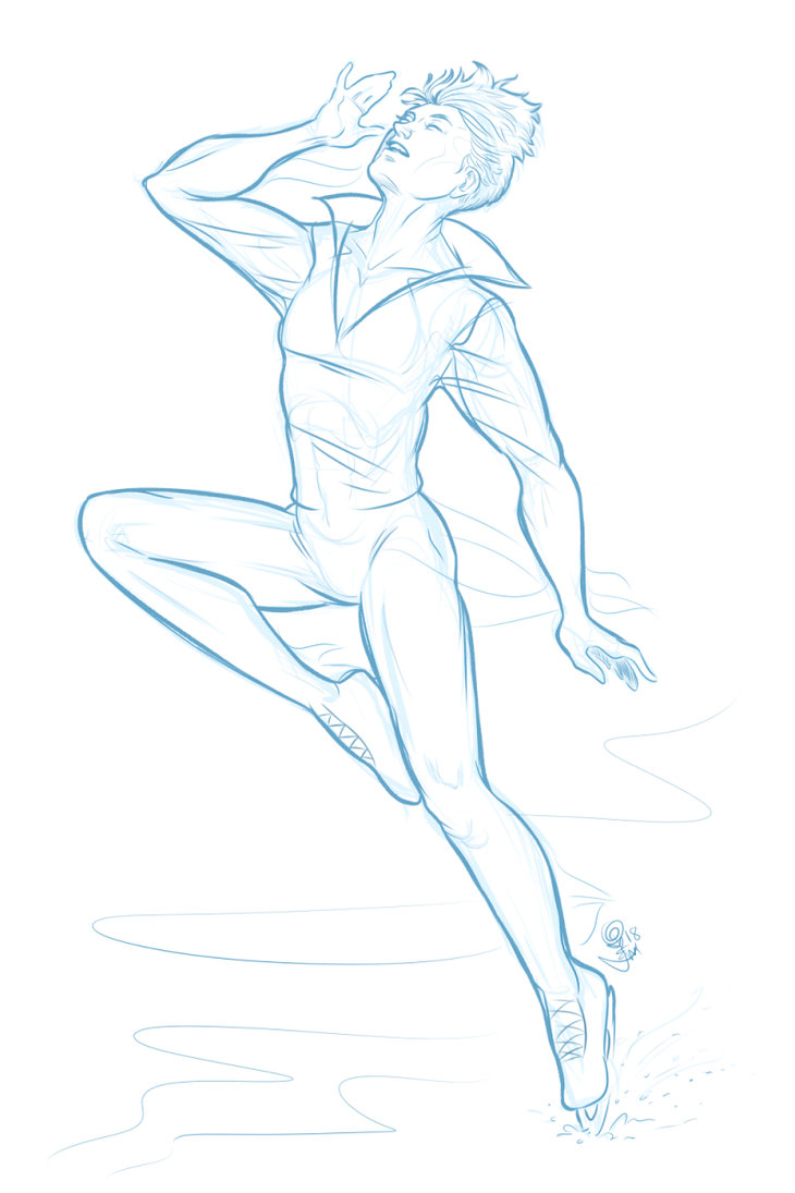 730x1095 Snow Angel By Jem Scribbles - Snow Angel Sketch