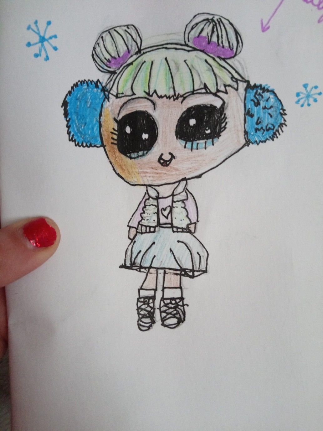 1032x1376 Lol Surprise Doll Cute Snow Angel Sketches By Me - Snow Angel Sketch