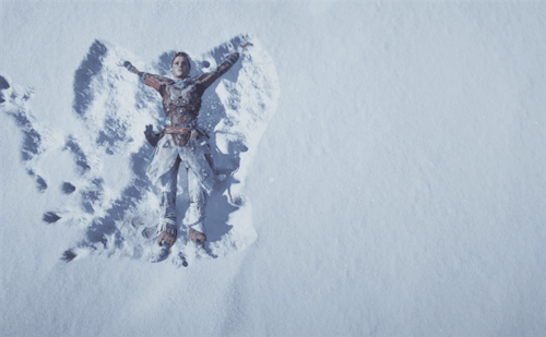 500x309 Snow Angel Gif Tumblr - Snow Angel Sketch