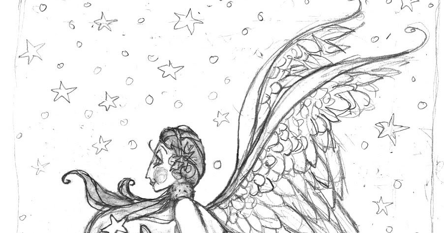 903x474 Enchanted Inspirations Christmas Snow Angel Sketch - Snow Angel Sketch