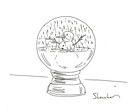 580x469 Global Warming Cartoon Lt Moms Clean Air Force - Snow Globe Sketch