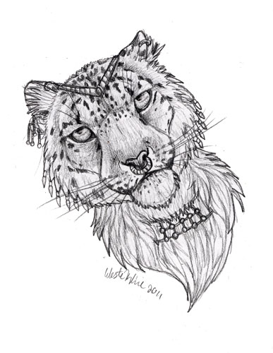 387x500 Snow Leopard Sketch By Autumnjaguar - Snow Leopard Sketch