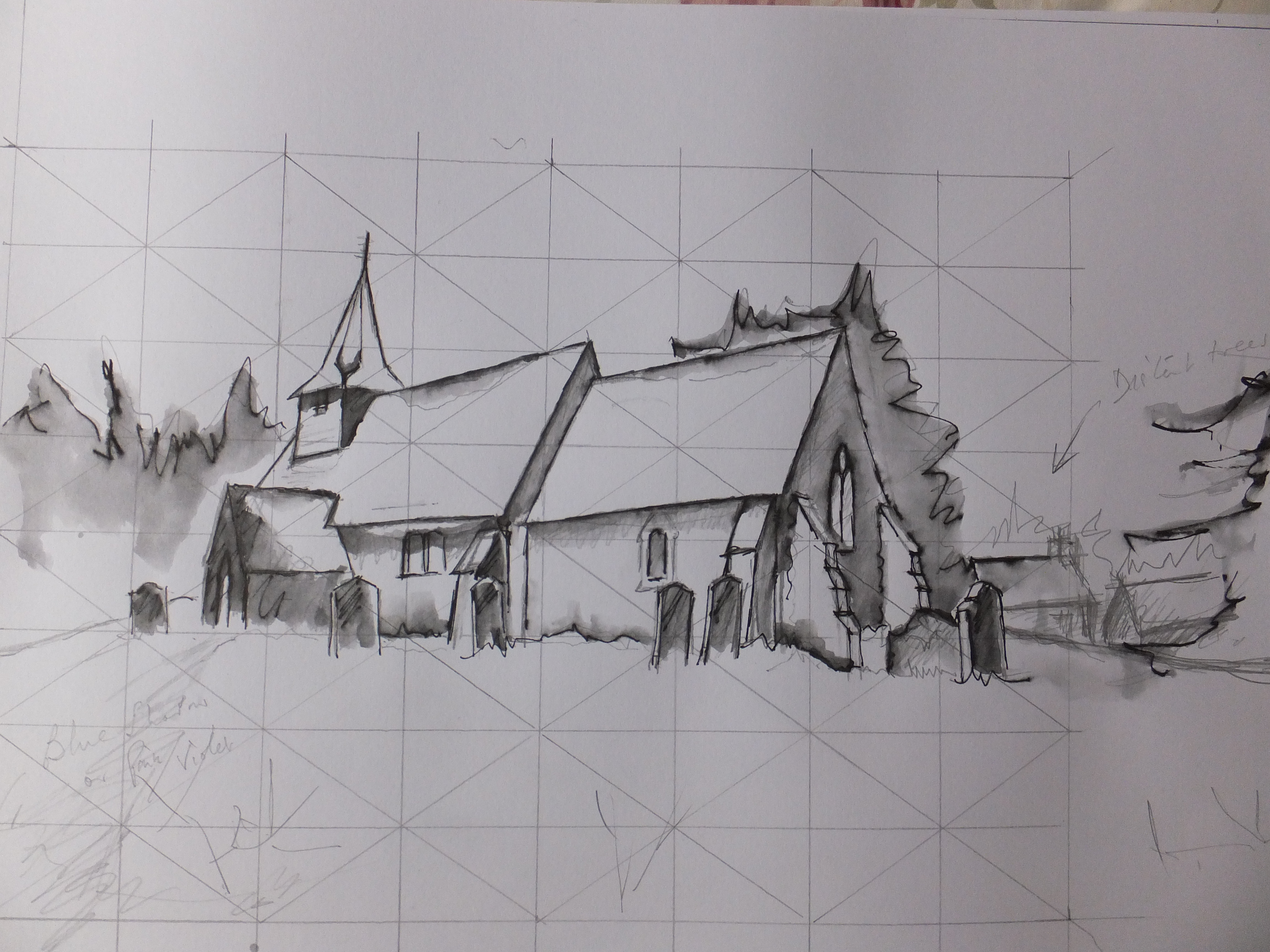 4608x3456 Snow Painting The Working Sketch Offtoafineart - Snow Sketch