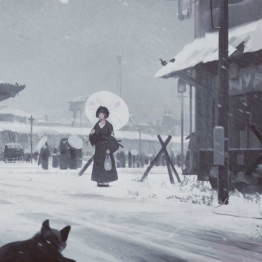 900x900 Z.w. Gu - Snow Sketch