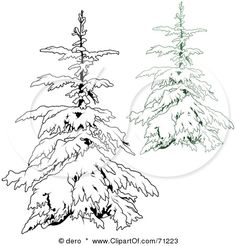 Snow Tree Sketch